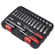Sealey Premier Lock-On Socket Set 1/4" Drive 32 Piece