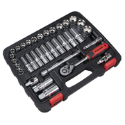 Sealey Premier Socket Set 3/8"Sq Drive 34 Piece