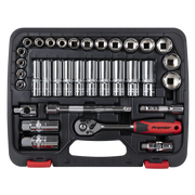 Sealey Premier Socket Set 3/8"Sq Drive 34 Piece