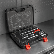 Sealey Premier Socket Set 1/2" Drive 26 Piece with Ratchet & Extension Bars