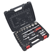 Sealey Premier Socket Set 1/2" Drive 26 Piece with Ratchet & Extension Bars