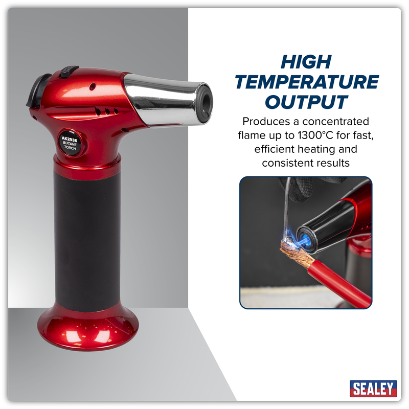 Sealey Refillable Butane Heating Torch AK2936 1300°C