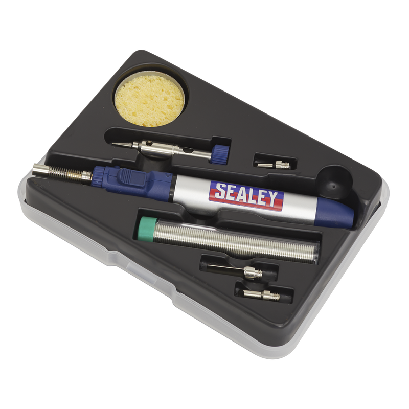Sealey Premier Micro Butane Torch Kit 7 Piece - 0-1300°C Temperature Range