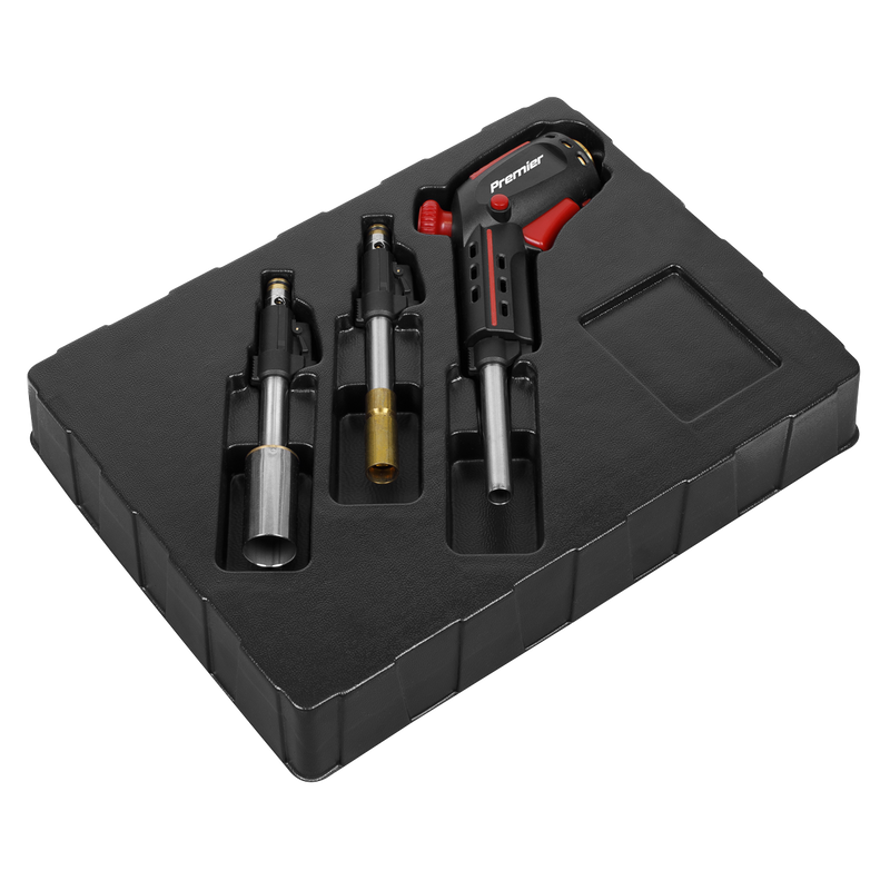 Sealey Premier 3-In-1 Propane Torch Set AK2958 - Interchangeable Tips