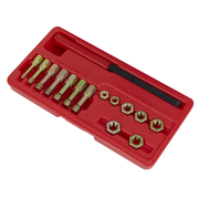 Sealey Re-Threader Kit 15 Piece - Taps & Dies for Thread Restoration