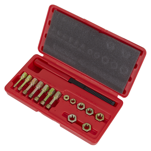 Sealey Re-Threader Kit 15 Piece - Taps & Dies for Thread Restoration