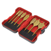 Sealey Titanium Coated Flat Wood Drill Bit Set 7 Piece Ø10-32mm