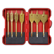 Sealey Titanium Coated Flat Wood Drill Bit Set 7 Piece Ø10-32mm
