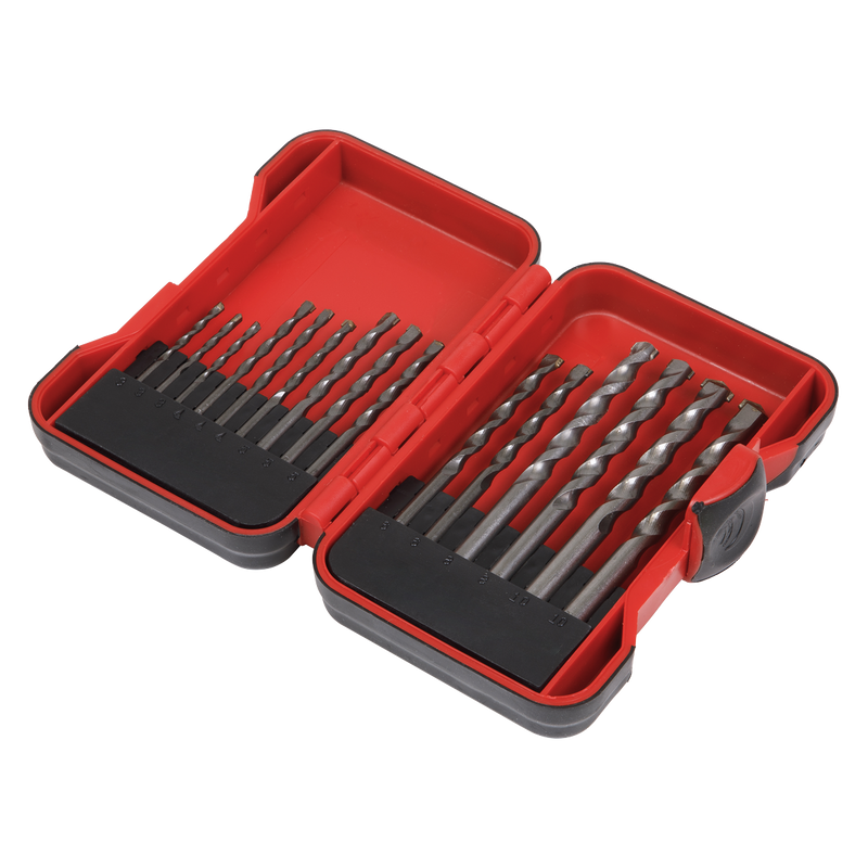 Sealey Masonry Drill Bit Set 15 Piece AK3715M 0.43kg