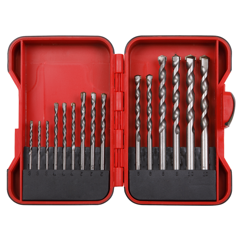 Sealey Masonry Drill Bit Set 15 Piece AK3715M 0.43kg