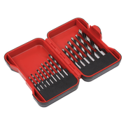 Sealey Brad Point Wood Drill Bit Set 15 Piece - Various Sizes