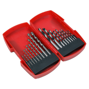 Sealey Wood/Masonry Drill Bit Set 18 Piece - Includes 3-10mm Sizes