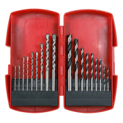 Sealey Wood/Masonry Drill Bit Set 18 Piece - Includes 3-10mm Sizes