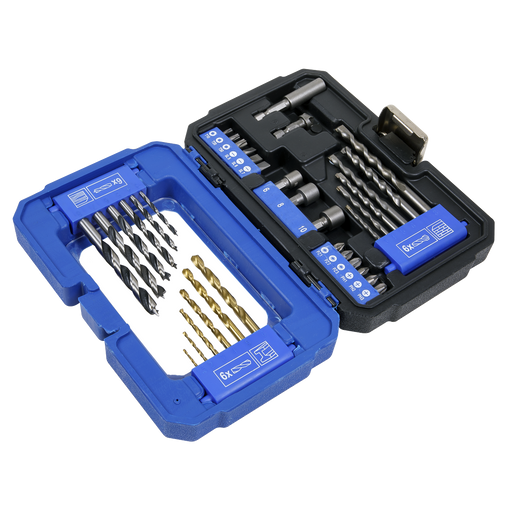 Sealey Drill & Bit Accessory Set 35 Piece AK3735