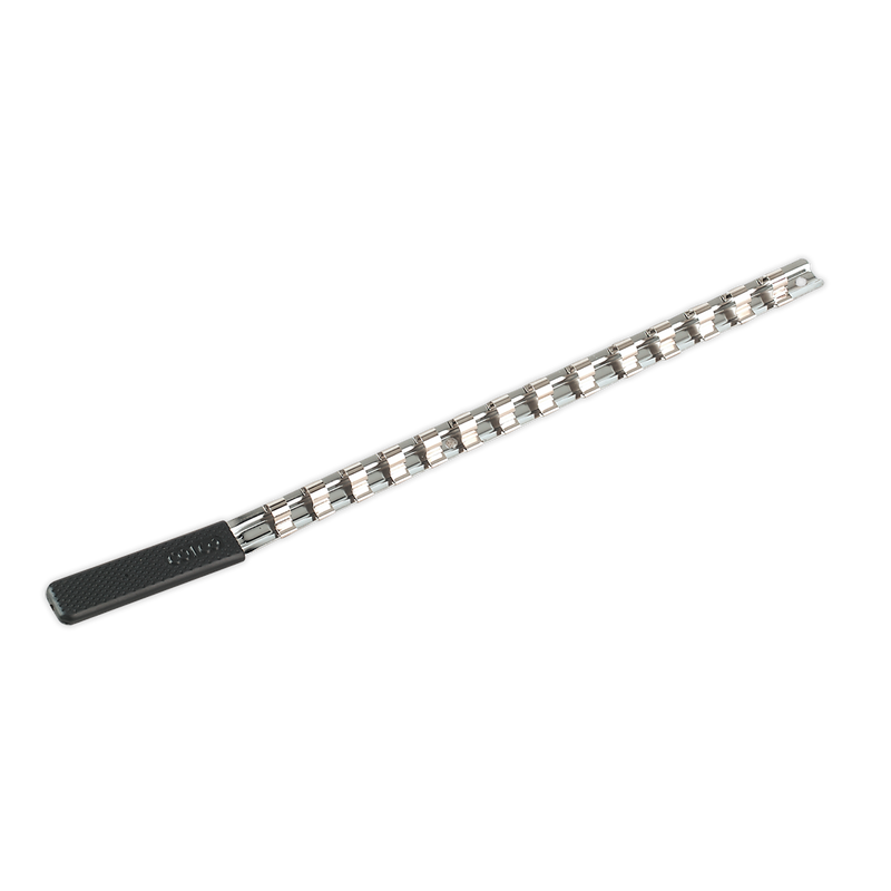 Sealey Premier Socket Retaining Rail 420mm 1/2"Sq Drive with 14 Clips