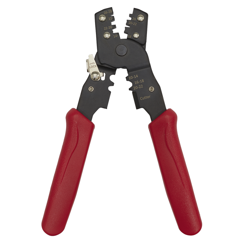 Sealey Non-Ratcheting Crimping Tool 185mm for Insulated Terminals