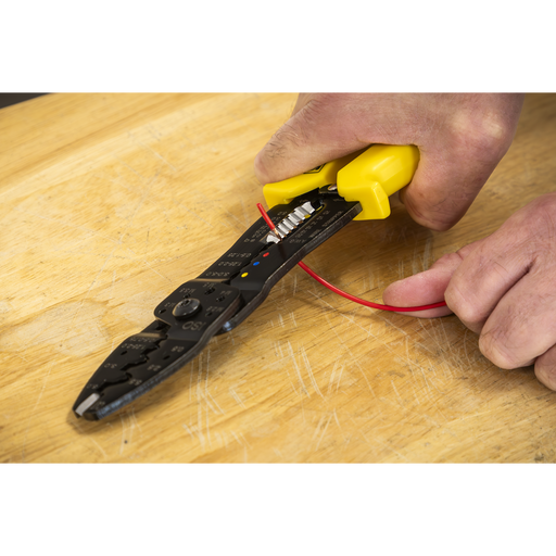 Sealey Crimping Tool AK3851 250mm for Insulated/Non-Insulated Terminals