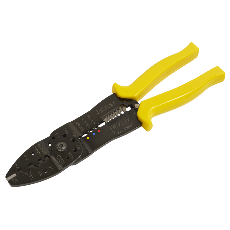 Sealey Crimping Tool AK3851 250mm for Insulated/Non-Insulated Terminals
