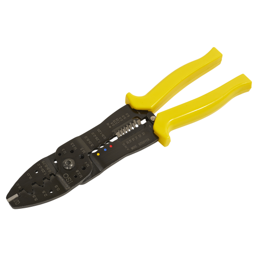 Sealey Crimping Tool AK3851 250mm for Insulated/Non-Insulated Terminals
