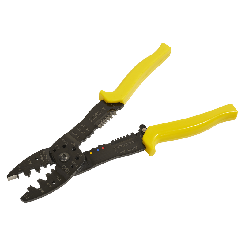 Sealey Crimping Tool AK3851 250mm for Insulated/Non-Insulated Terminals
