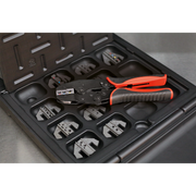 Sealey Ratchet Crimping Tool AK3858COMBO with Storage Case