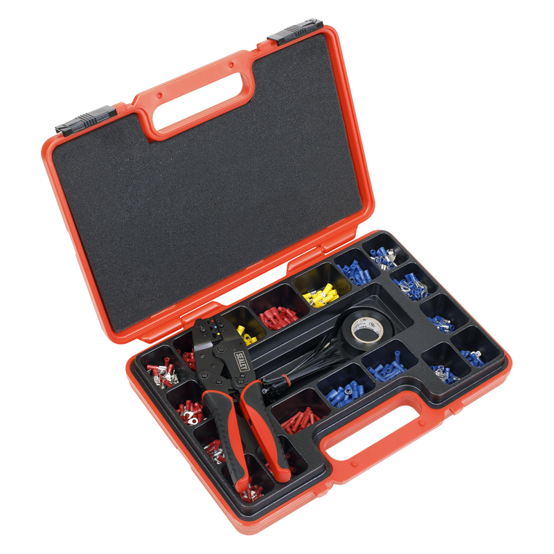 Sealey Ratchet Crimping Tool Kit AK386 552 Piece
