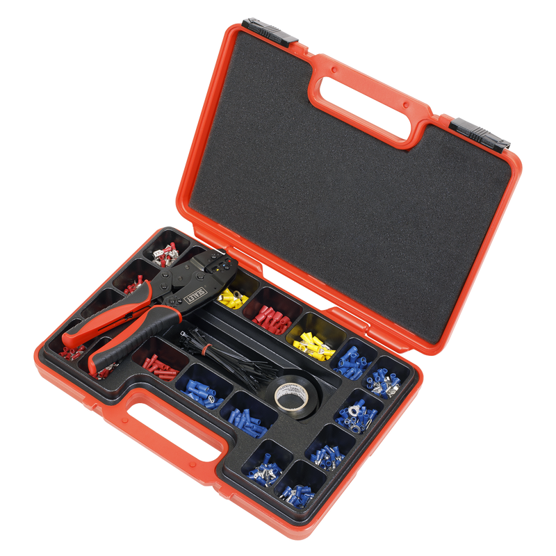 Sealey Ratchet Crimping Tool Kit AK386 552 Piece