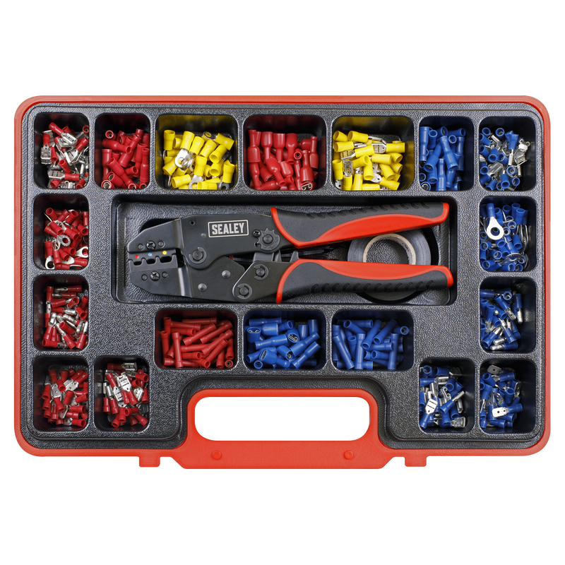 Sealey Ratchet Crimping Tool Kit AK386 552 Piece