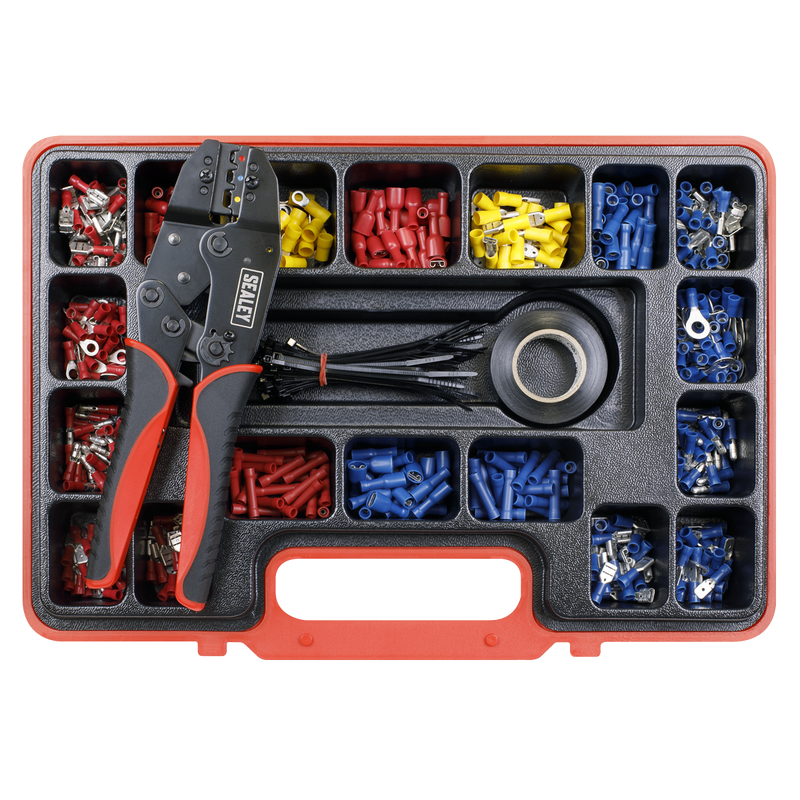 Sealey Ratchet Crimping Tool Kit AK386 552 Piece