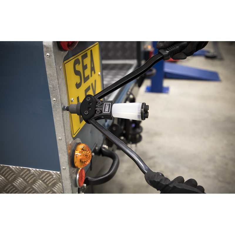 Sealey Medium-Arm Riveter with Collection Bowl 390mm
