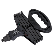 Sealey Lazy Tongs Riveter 790mm with 5 Nozzles