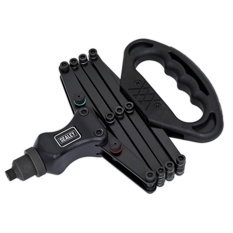 Sealey Lazy Tongs Riveter 790mm with 5 Nozzles