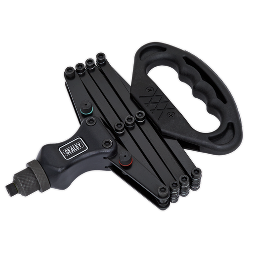 Sealey Lazy Tongs Riveter 790mm with 5 Nozzles
