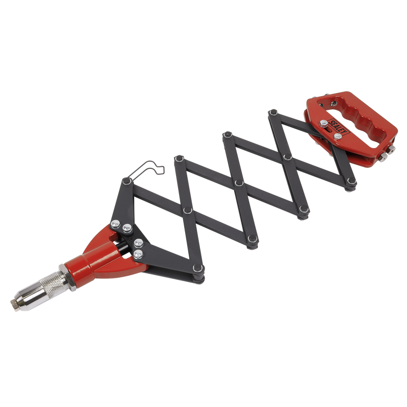 Sealey Lazy Tongs Riveter 800mm with 5 Interchangeable Nozzles