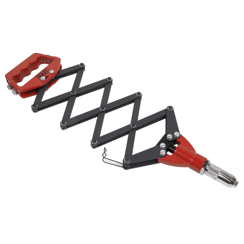 Sealey Lazy Tongs Riveter 800mm with 5 Interchangeable Nozzles