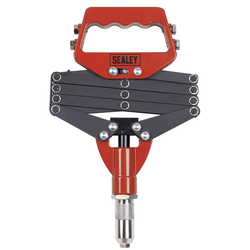 Sealey Lazy Tongs Riveter 800mm with 5 Interchangeable Nozzles