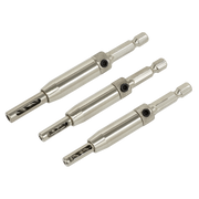 Sealey Self-Centring Chamfered Hinge Drill Set 3 Piece