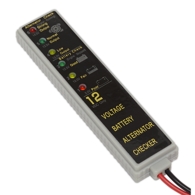 Sealey LED Battery & Alternator Tester 12V AK400