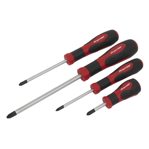 Sealey Premier Screwdriver Set 4 Piece - JIS #2, #1, #3 Sizes