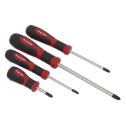 Sealey Premier Screwdriver Set 4 Piece - JIS #2, #1, #3 Sizes