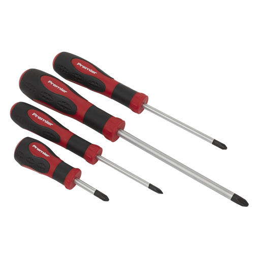 Sealey Premier Screwdriver Set 4 Piece - JIS #2, #1, #3 Sizes