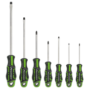 Sealey Premier Screwdriver Set 7 Piece - Hi-Vis Green, Model AK4321HV