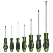 Sealey Premier Screwdriver Set 7 Piece - Hi-Vis Green, Model AK4321HV