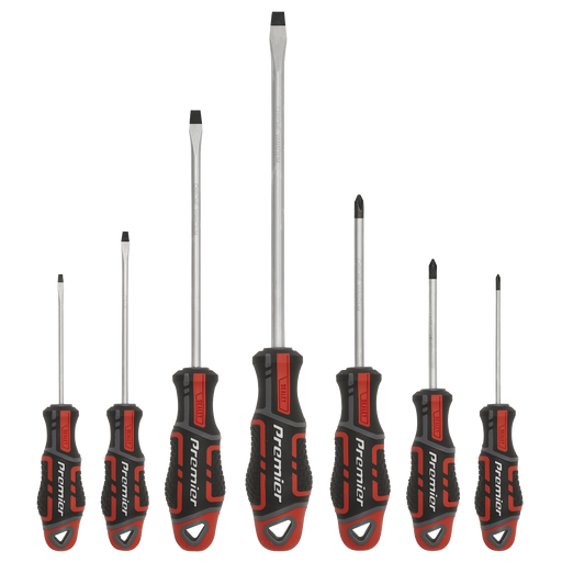 Sealey Premier Screwdriver Set 7 Piece - Red, Model AK4321