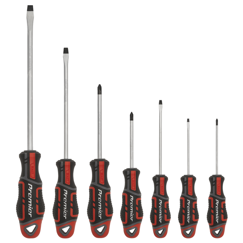 Sealey Premier Screwdriver Set 7 Piece - Red, Model AK4321