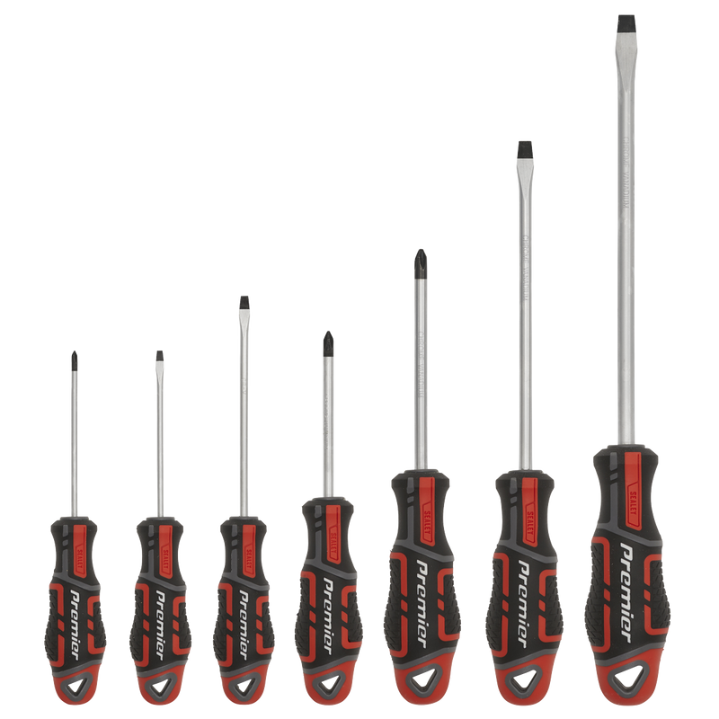 Sealey Premier Screwdriver Set 7 Piece - Red, Model AK4321