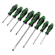 Sealey Premier Screwdriver Set 8 Piece - Hi-Vis Green, Model AK4322HV