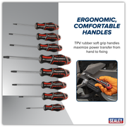 Sealey Premier Screwdriver Set 8 Piece TRX-Star* Red - Model AK4323