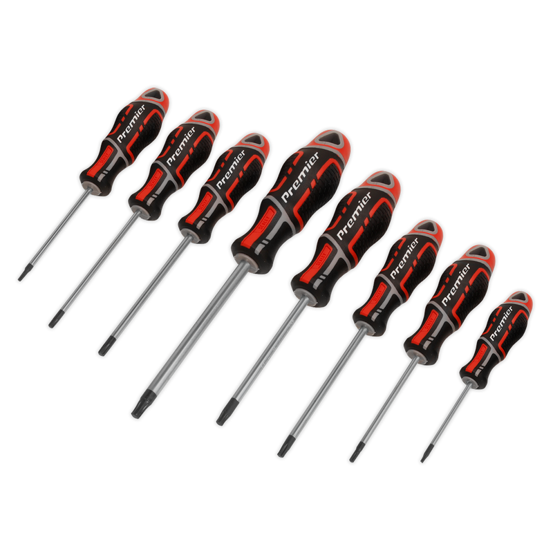 Sealey Premier Screwdriver Set 8 Piece TRX-Star* Red - Model AK4323