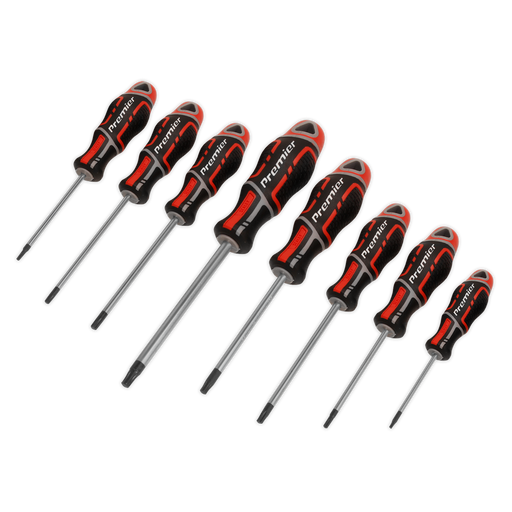 Sealey Premier Screwdriver Set 8 Piece TRX-Star* Red - Model AK4323